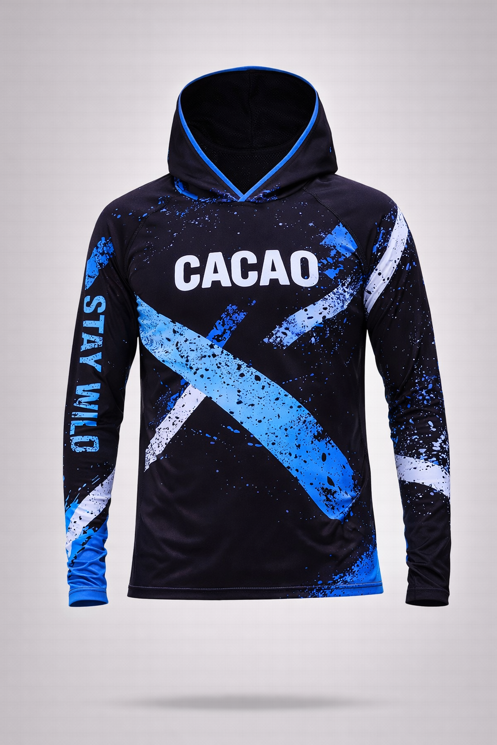 Blue Spirit Sky Herren-Rashguard CACAO Beachwear™️ mit UV-Schutz
