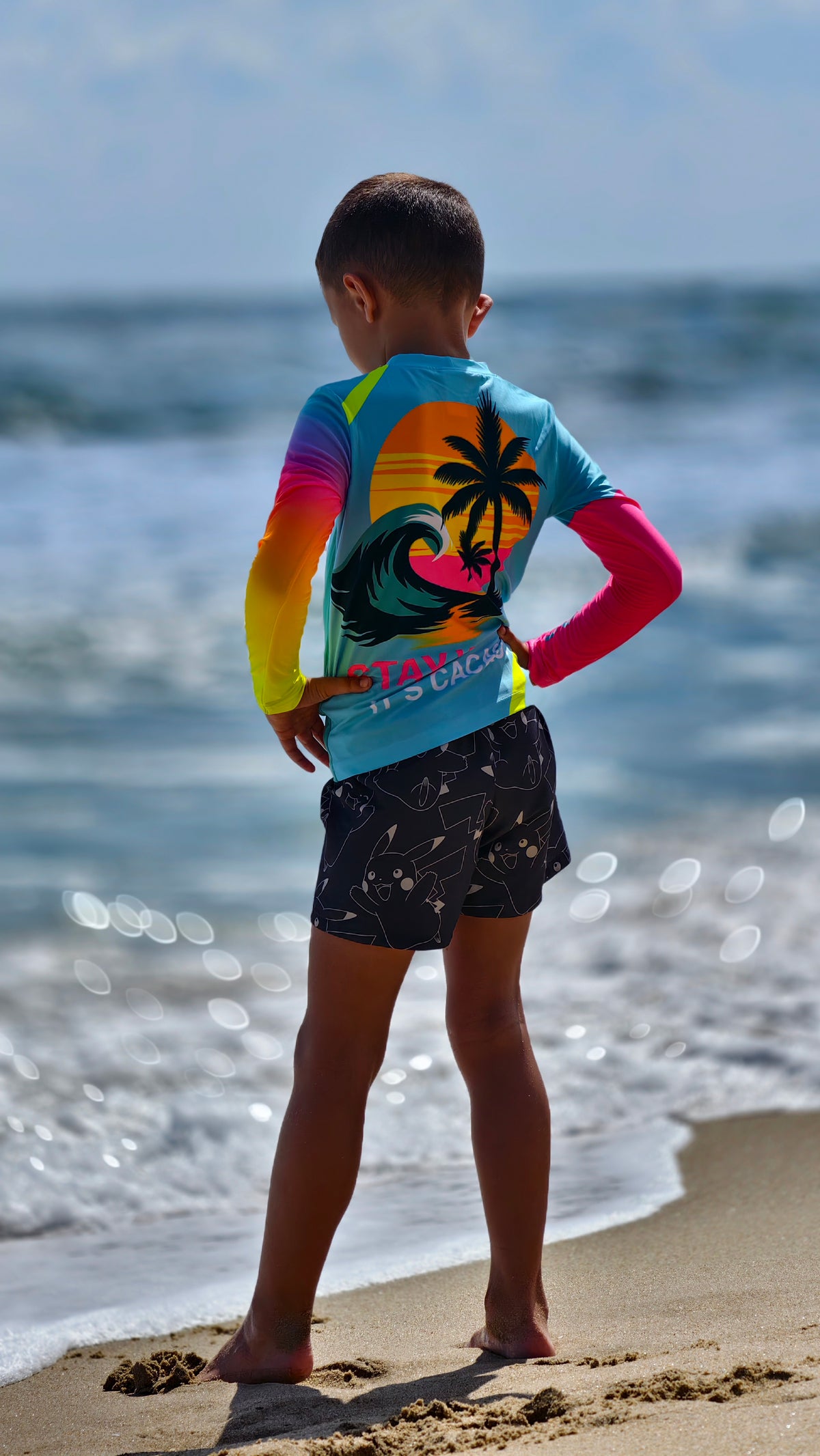 Ocean Joy Kinder-Rashguard CACAO Beachwear™️ mit UV-Schutz
