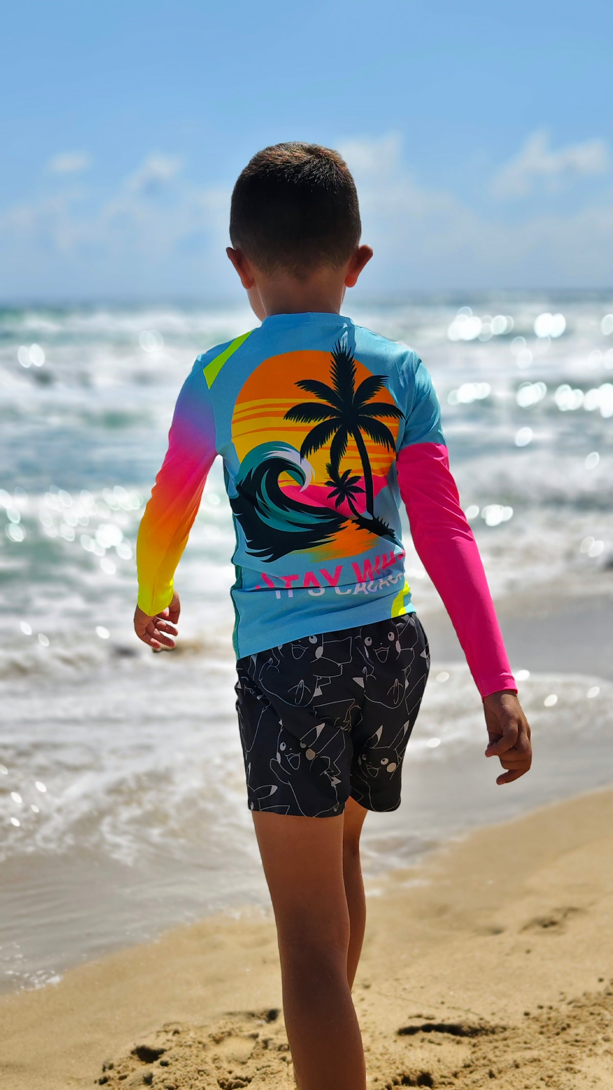 Ocean Joy Kinder-Rashguard CACAO Beachwear™️ mit UV-Schutz
