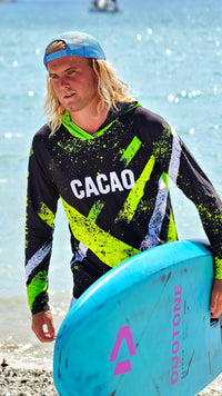 Blue Spirit Coral Herren-Rashguard CACAO Beachwear™️ mit UV-Schutz
