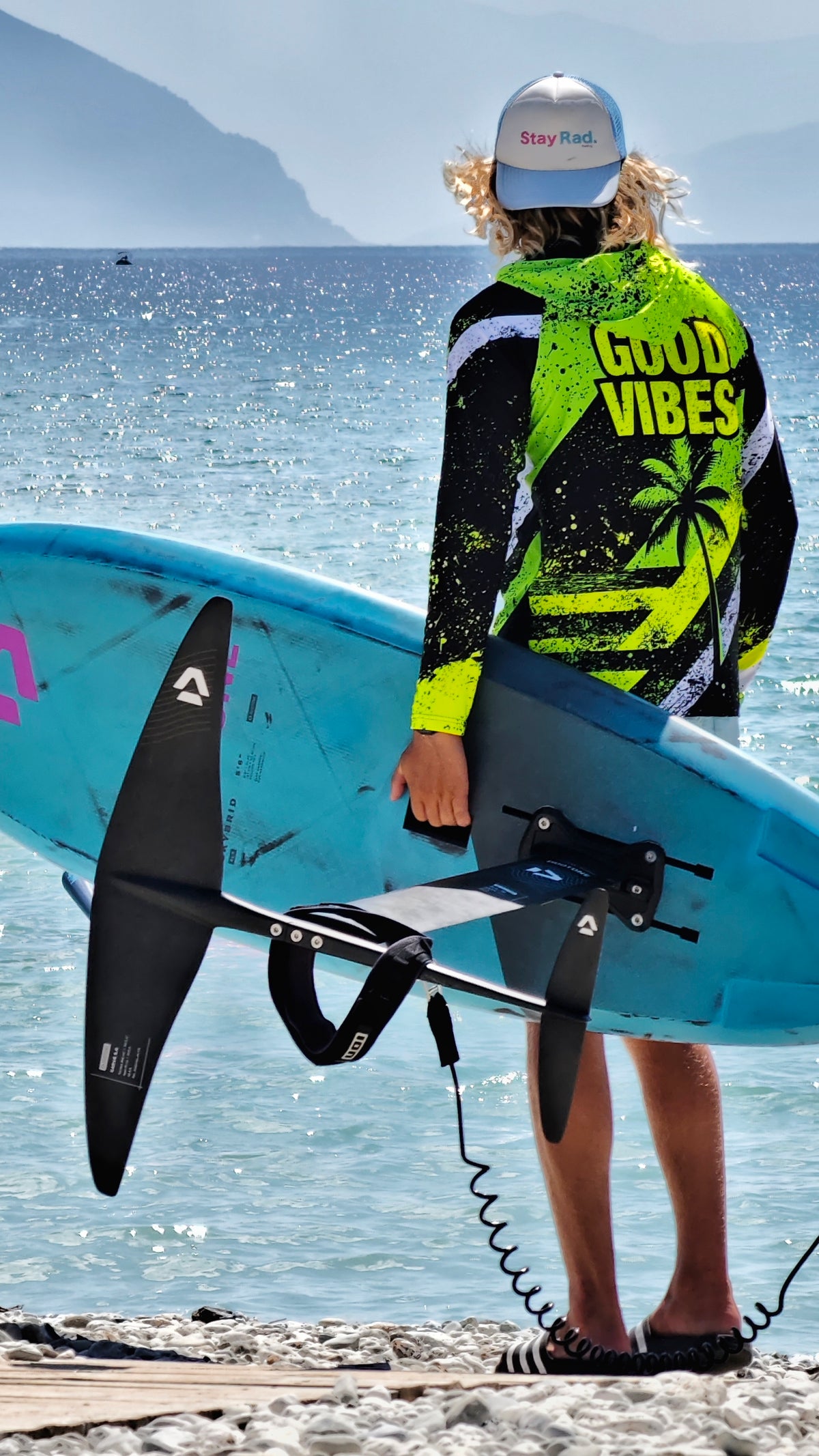 Blue Spirit Coral Herren-Rashguard CACAO Beachwear™️ mit UV-Schutz
