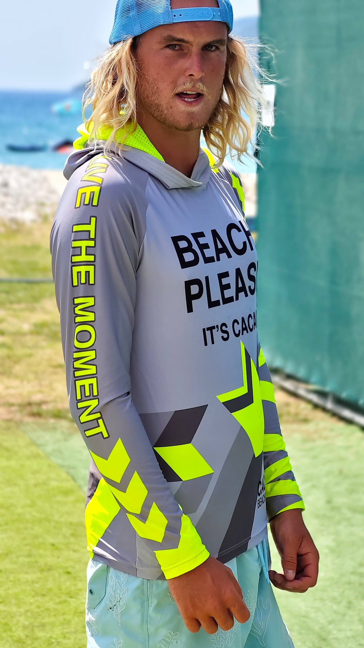 Solar Vibes Herren-Rashguard CACAO Beachwear™️ mit UV-Schutz
