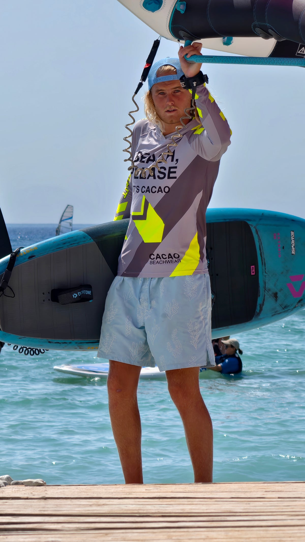 Solar Vibes Herren-Rashguard CACAO Beachwear™️ mit UV-Schutz
