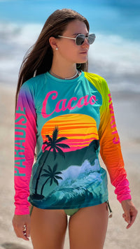 Sea Breeze Damen-Rashguard CACAO Beachwear™️ mit UV-Schutz
