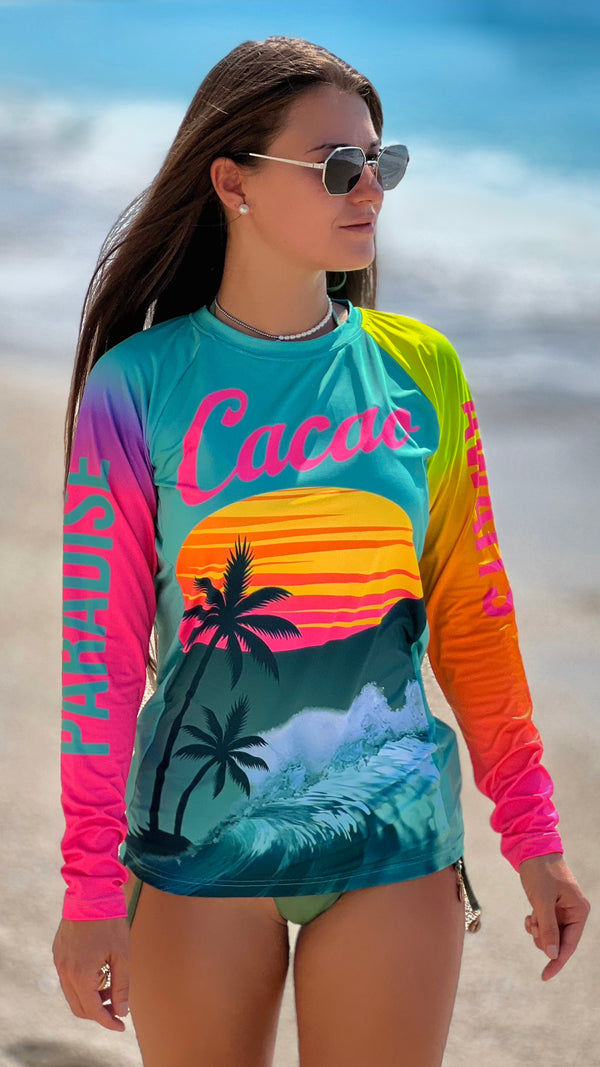 Sea Breeze Damen-Rashguard CACAO Beachwear™️ mit UV-Schutz
