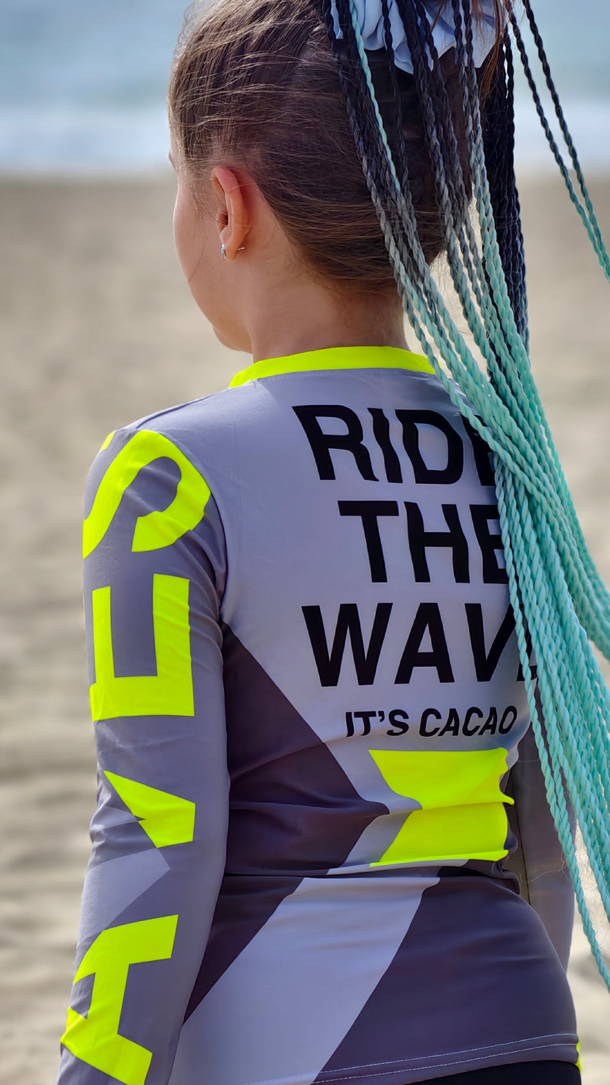 Solar Vibes Kinder-Rashguard CACAO Beachwear™️ mit UV-Schutz
