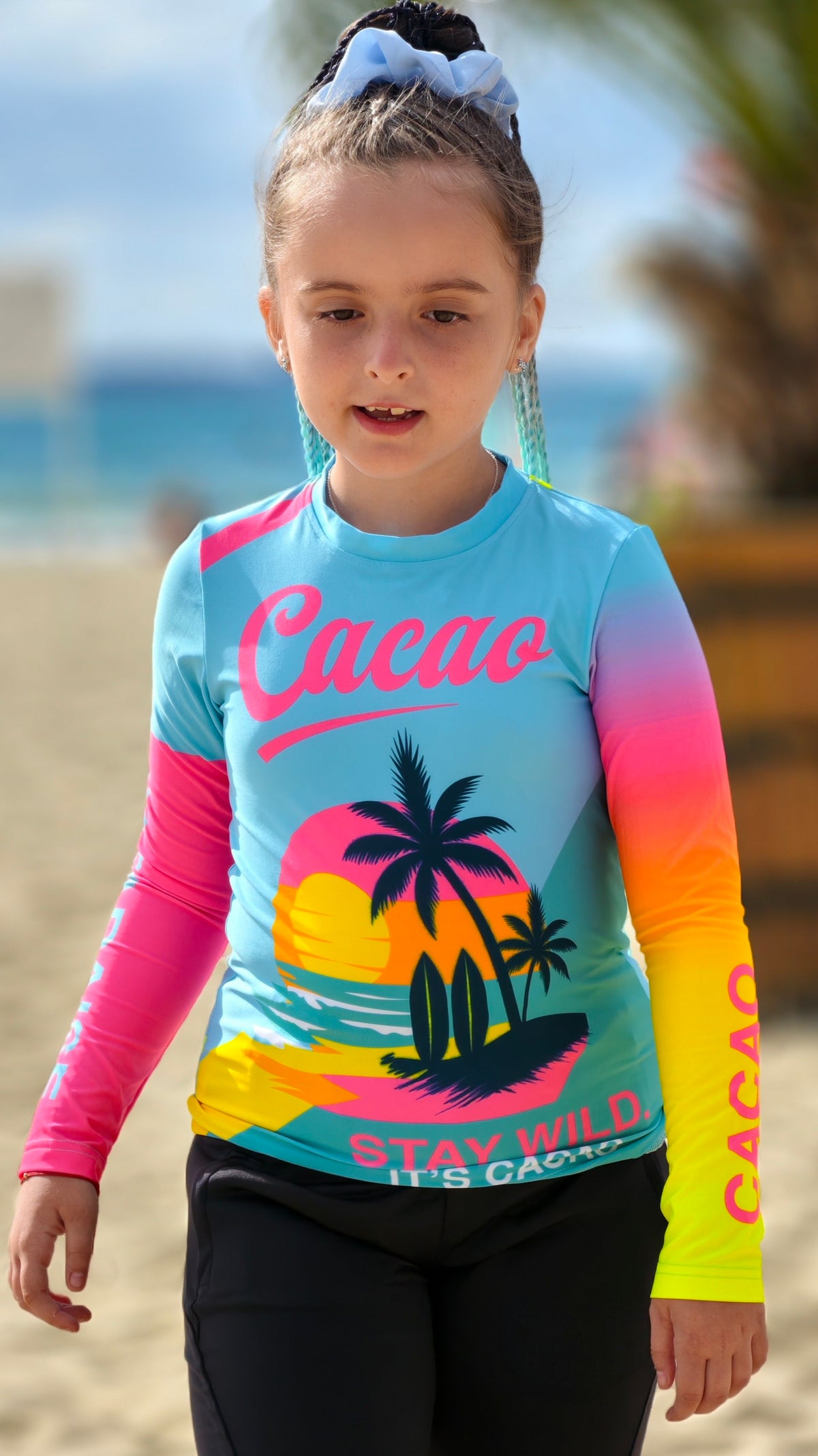 Ocean Joy Kinder-Rashguard CACAO Beachwear™️ mit UV-Schutz
