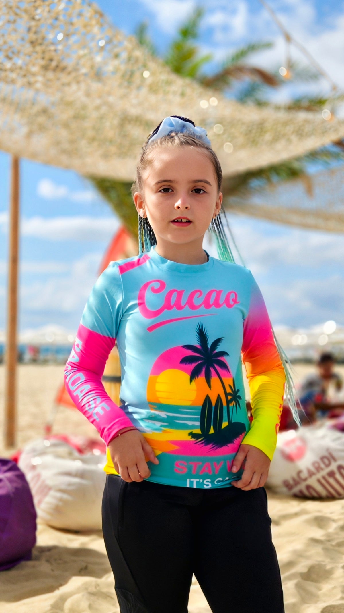Ocean Joy Kinder-Rashguard CACAO Beachwear™️ mit UV-Schutz
