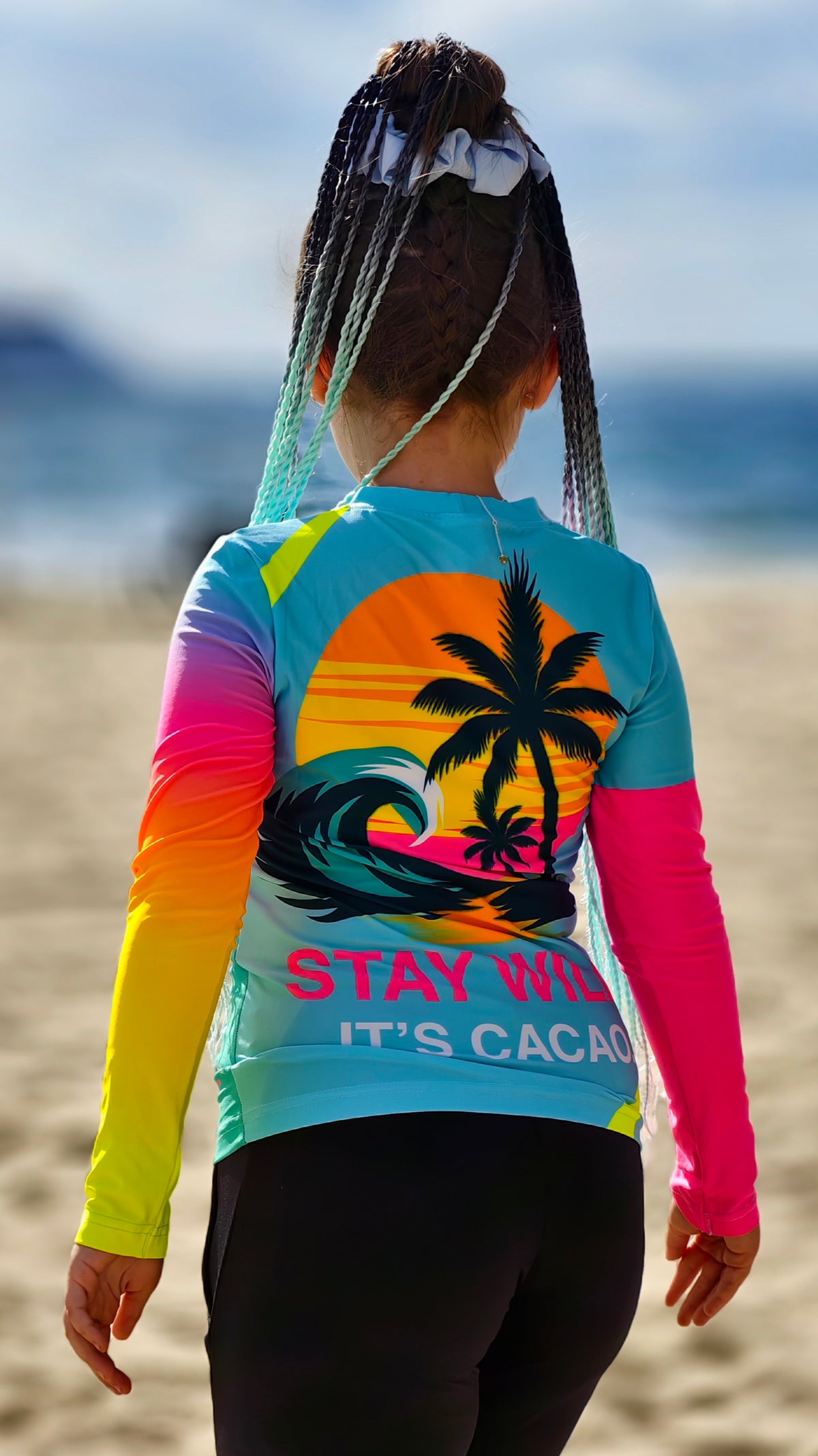 Ocean Joy Kinder-Rashguard CACAO Beachwear™️ mit UV-Schutz
