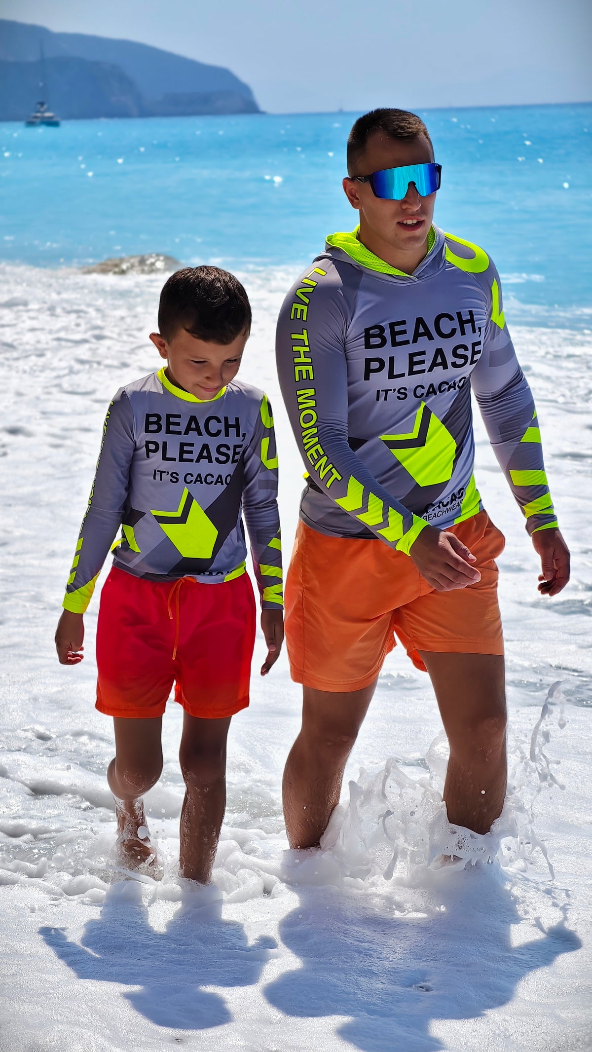 Solar Vibes Kinder-Rashguard CACAO Beachwear™️ mit UV-Schutz
