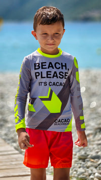 Solar Vibes Kinder-Rashguard CACAO Beachwear™️ mit UV-Schutz
