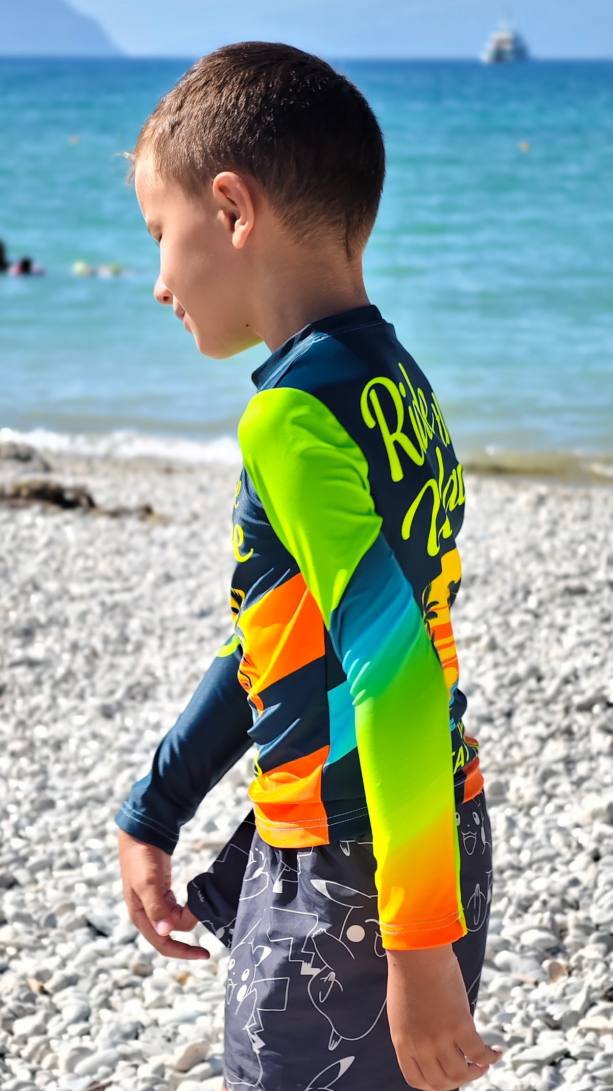 Beach Rider Kinder-Rashguard CACAO Beachwear™️ mit UV-Schutz

