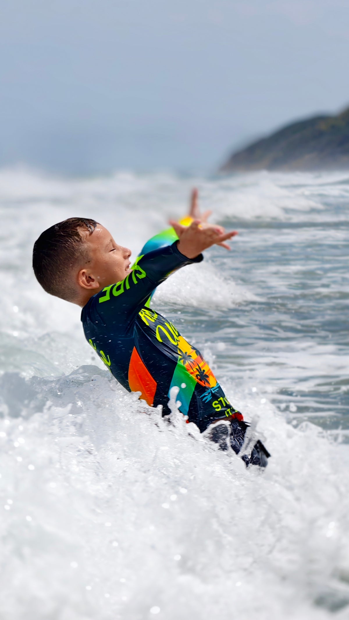 Beach Rider Kinder-Rashguard CACAO Beachwear™️ mit UV-Schutz

