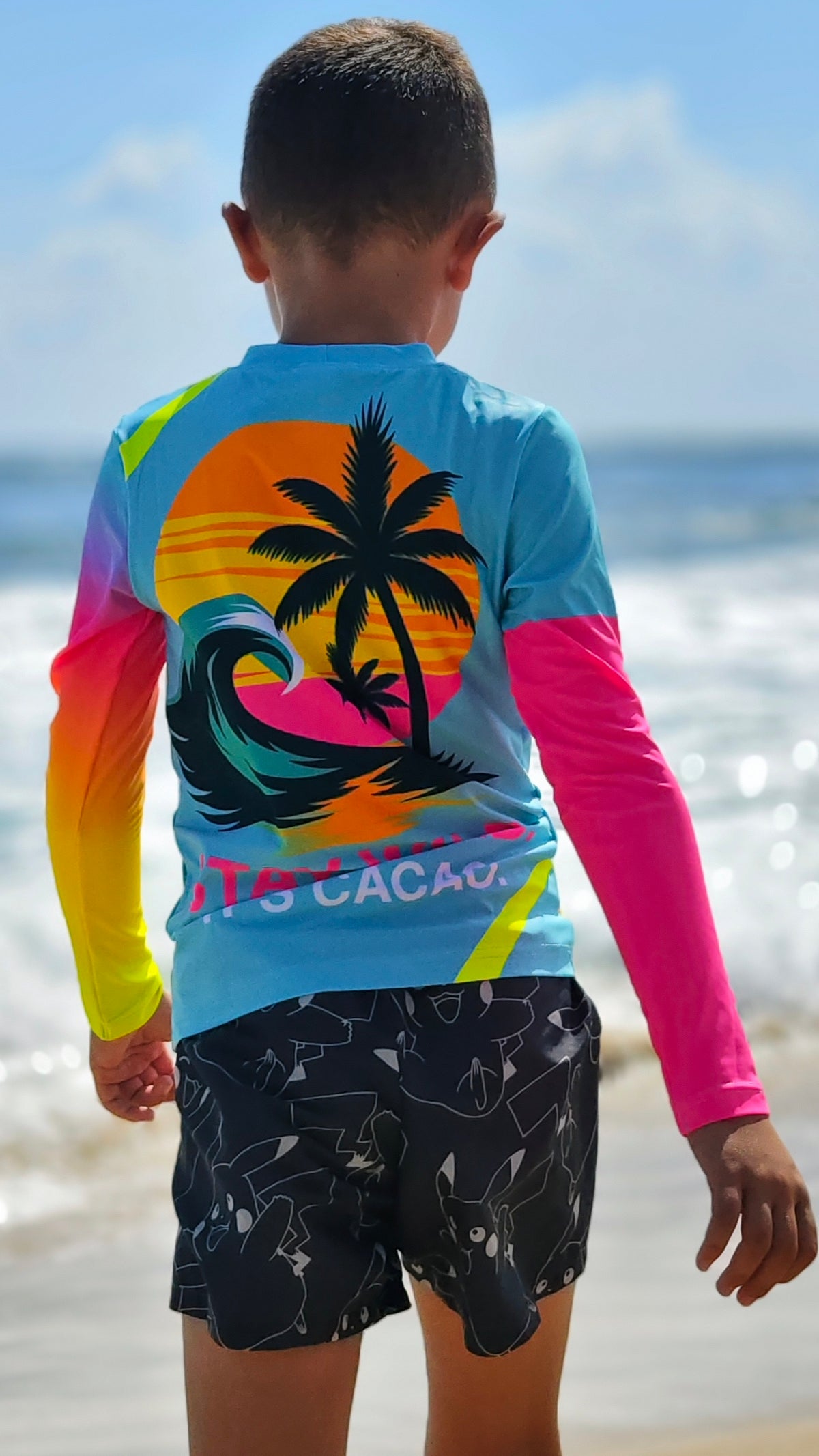 Ocean Joy Kinder-Rashguard CACAO Beachwear™️ mit UV-Schutz
