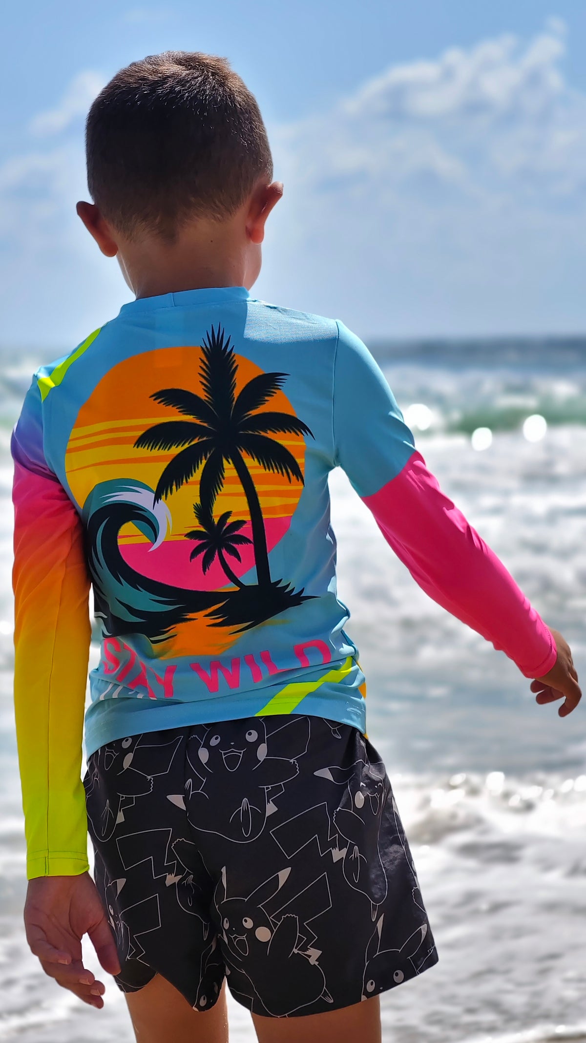 Ocean Joy Kinder-Rashguard CACAO Beachwear™️ mit UV-Schutz
