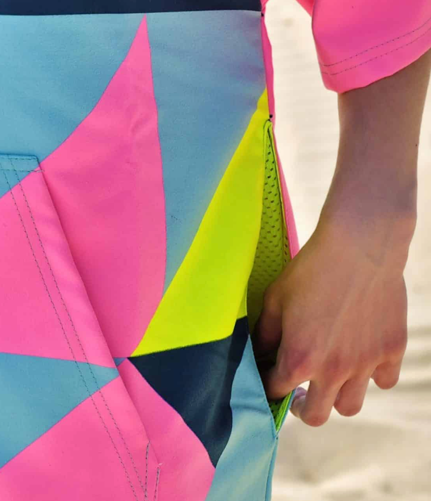 Paradise Damen-Strandponcho-Handtuch mit Kapuze, Reißverschluss und Taschen – CACAO Beachwear™
